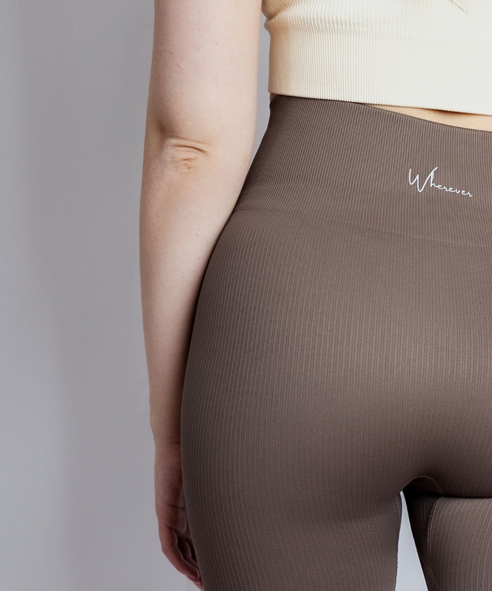 Wherever Brownish Seamless Tights