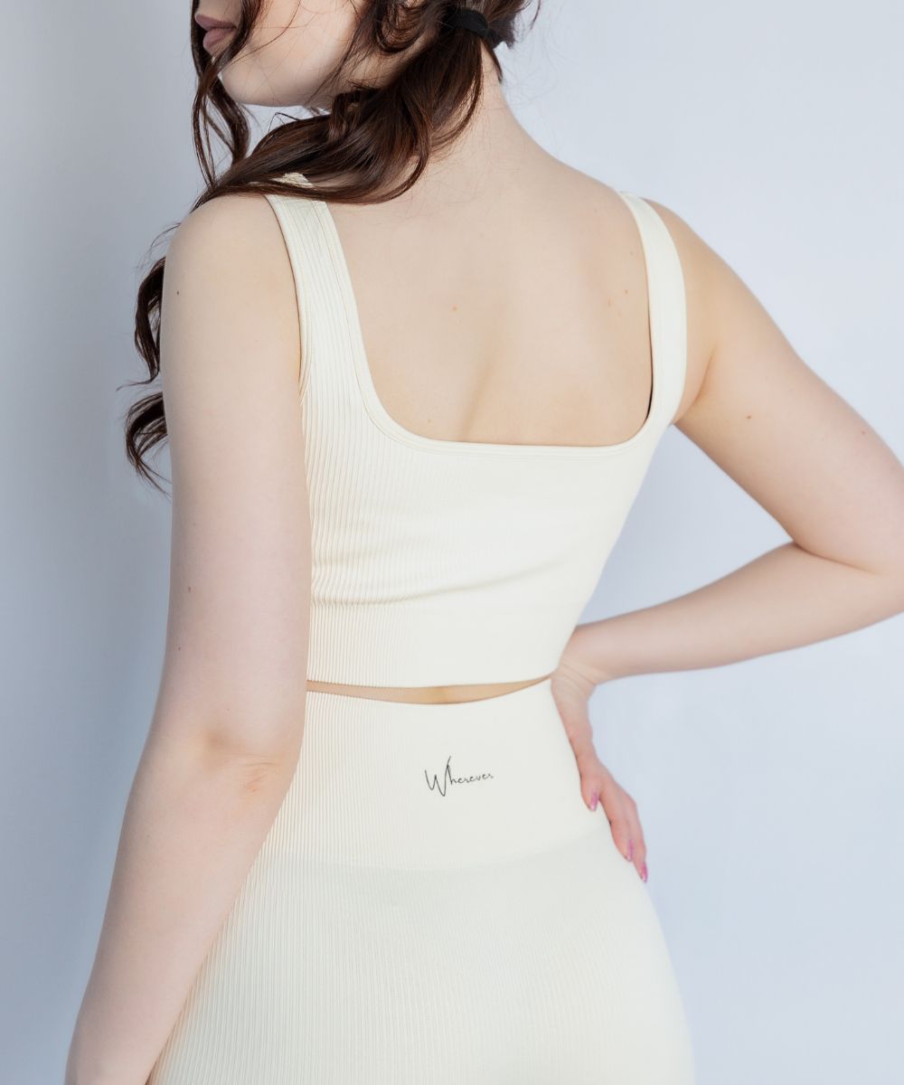 Wherever Creamy Ribbed Seamless Crop Top 2.0