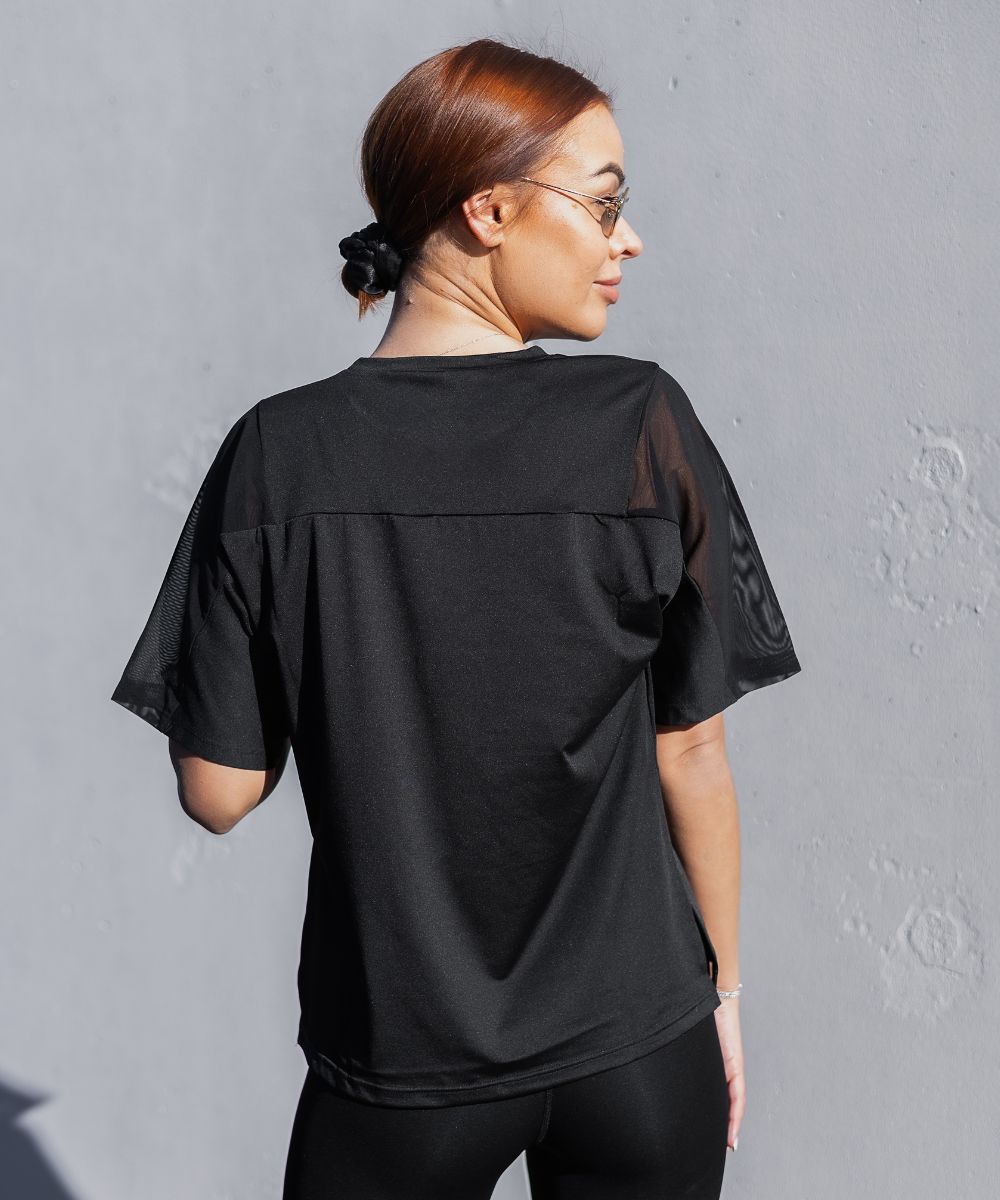 Wherever Black Loose Fit Tee Top