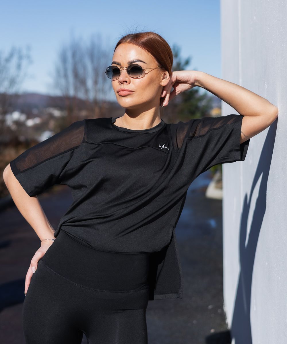 Wherever Black Loose Fit Tee Top