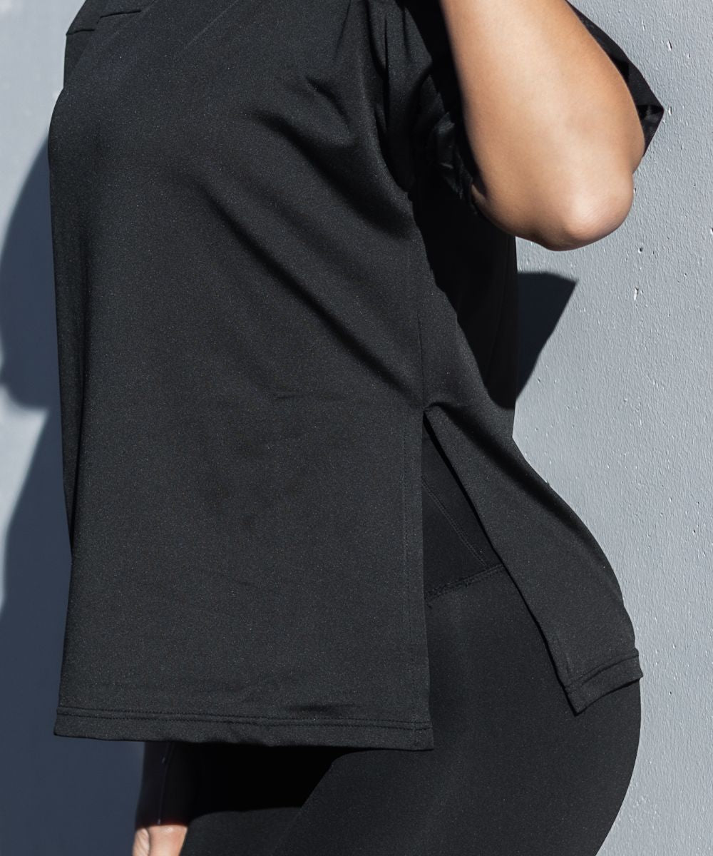 Wherever Black Loose Fit Tee Top