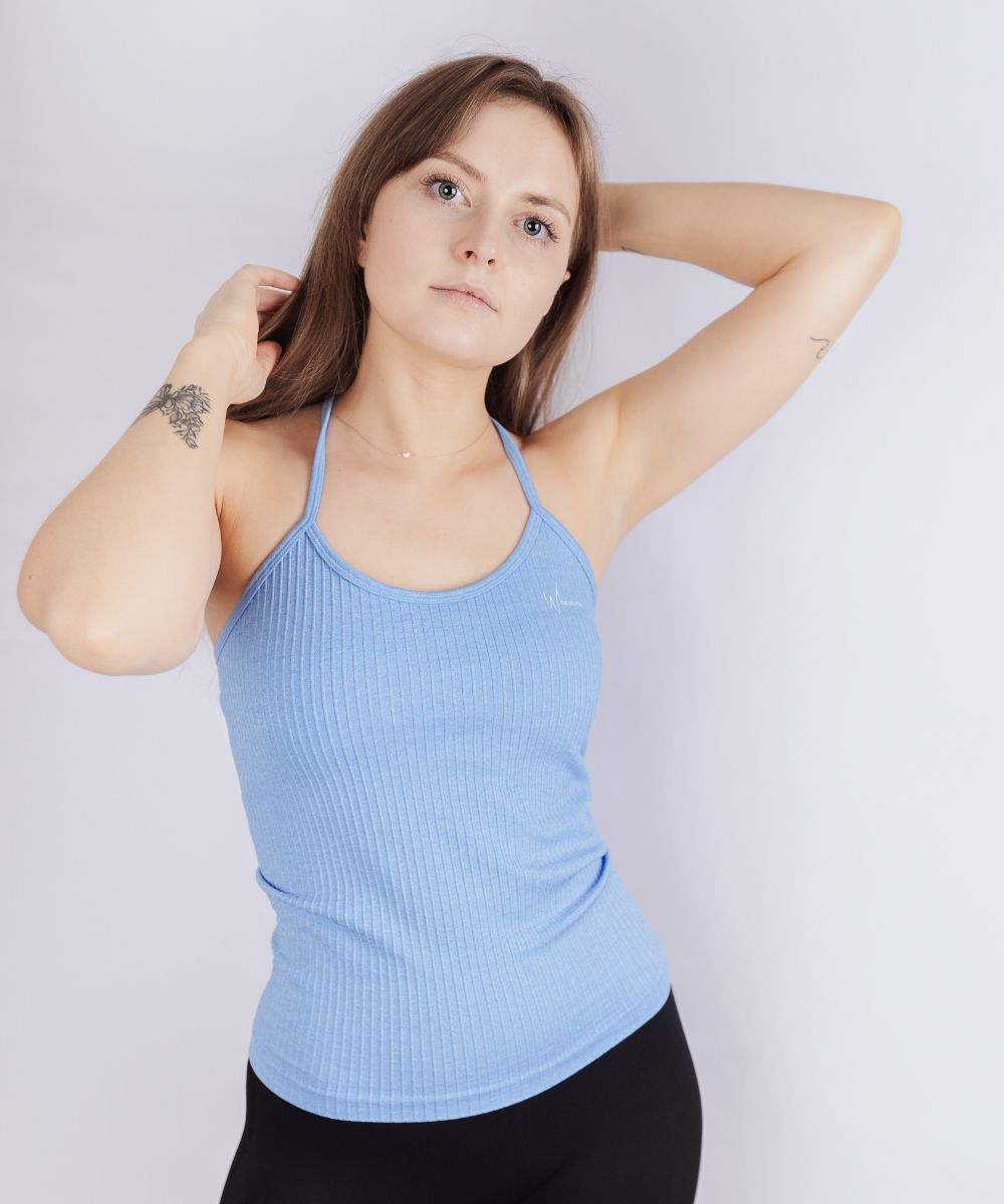 Wherever Blue Sporty Top