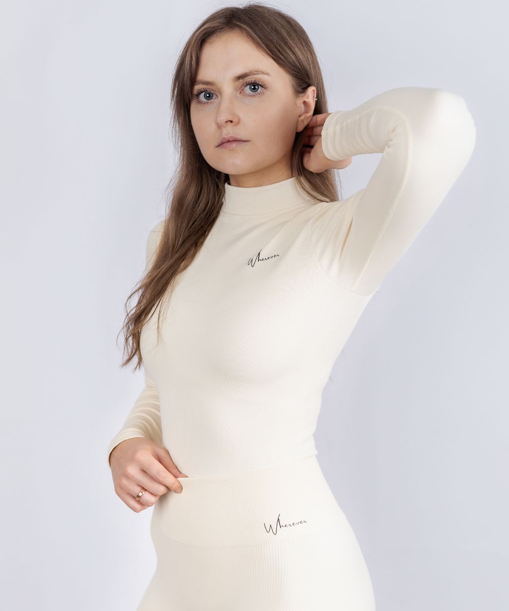 Wherever Creamy Seamless Ribbed Longsleeve Body