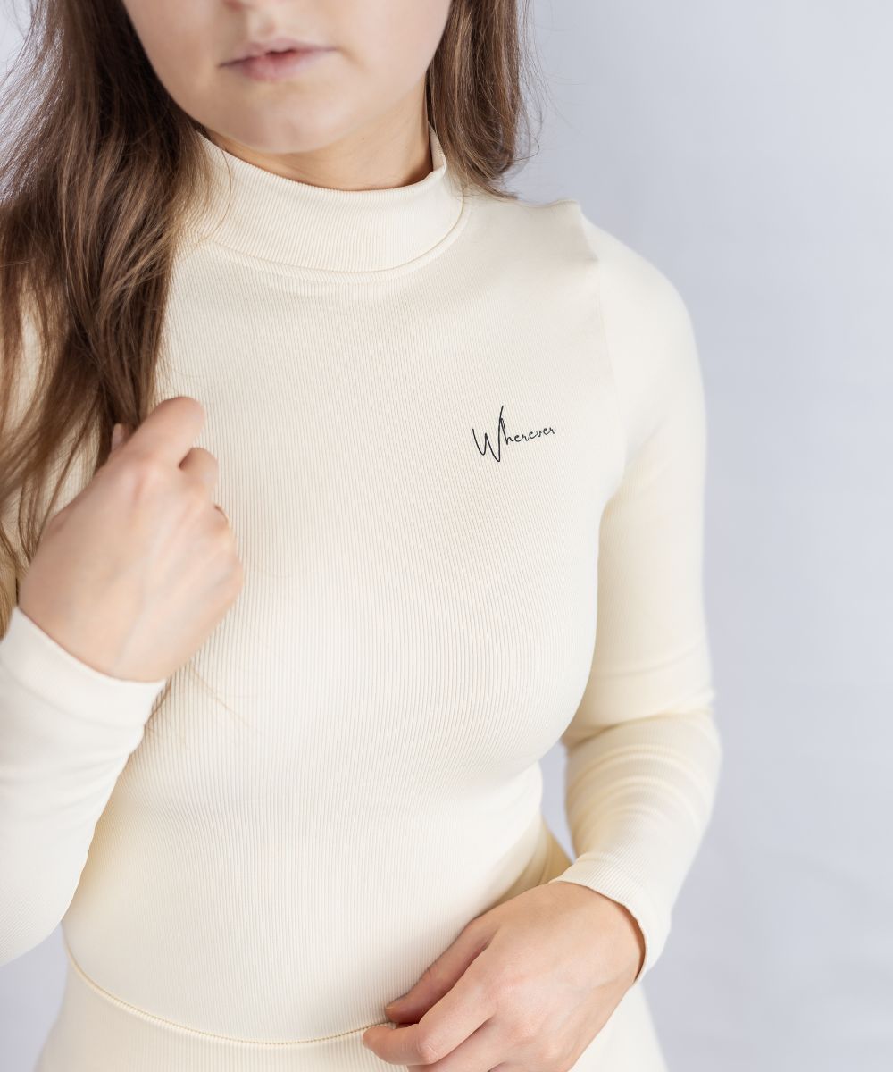 Wherever Creamy Seamless Ribbed Longsleeve Body