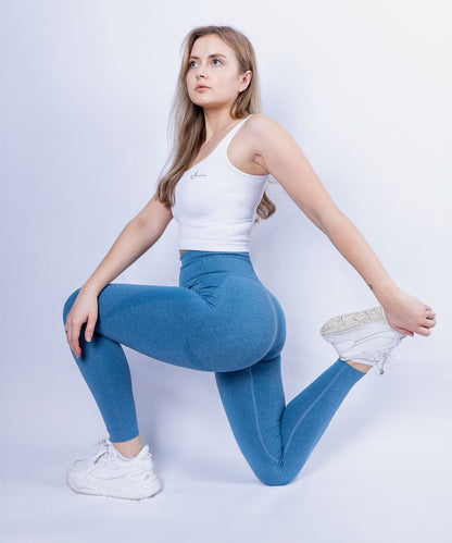 Wherever Lake Blue Workout Tights