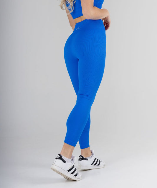 Wherever Berry Blue Ribbes Seamless Tights 2.0